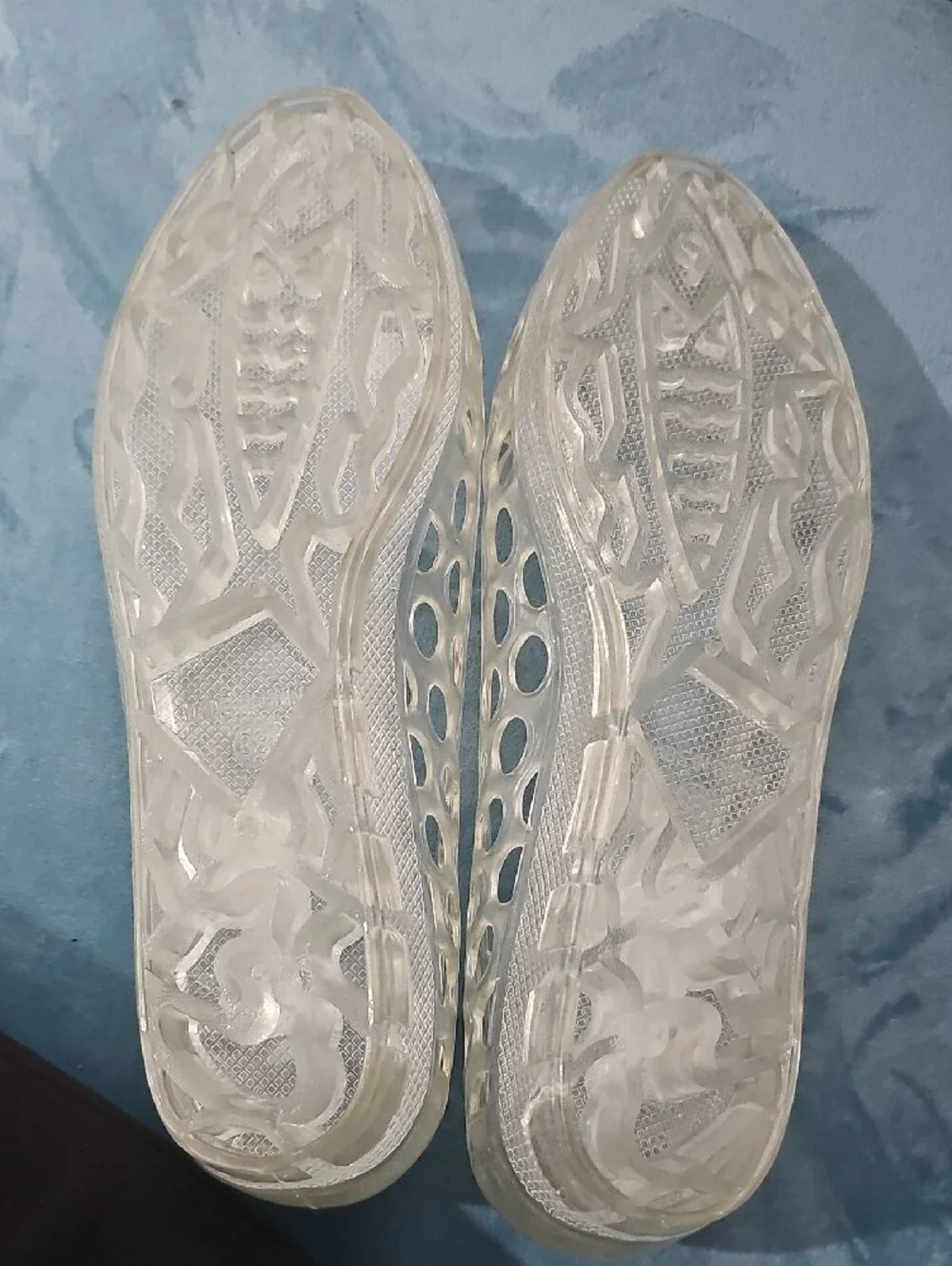 N.Y.L.A. Clear Jelly Dot Ballet Flats - Transparent